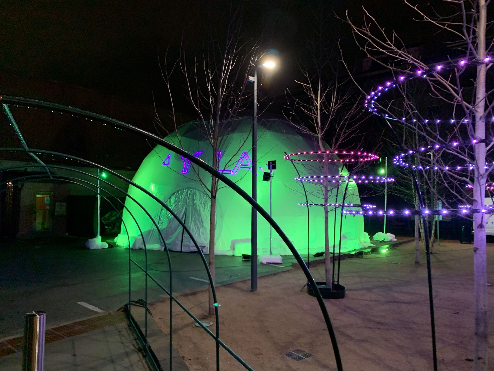 Holiday Laser Dome returns to visually entertain audiences during a new festival